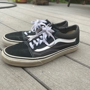 Black and white old skool vans